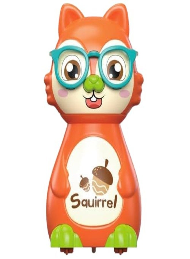 Munmoll Wind Up Infant Toddler Children Car Toy Funny Squirrel Animal Car Children Interactive Toys Car for Boys Cute Accessories Parent-Child Plastic Press(Forest Squirrel Pack of 1) - Image 1